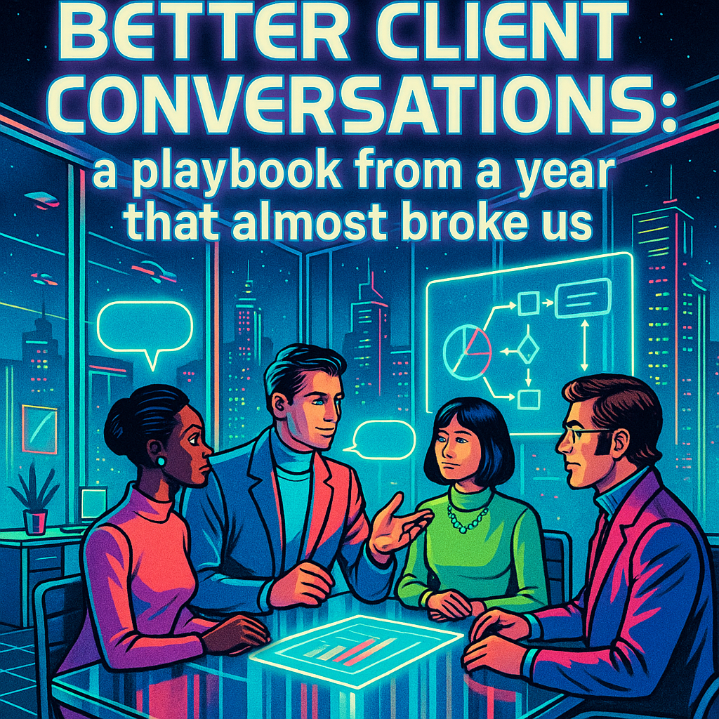 Better client conversations: a playbook from a year that almost broke us